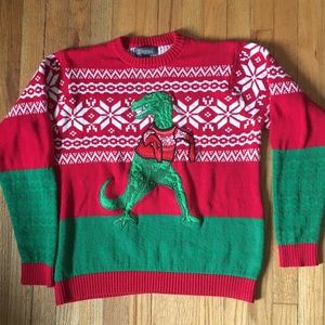 Dinosaur Christmas Sweater